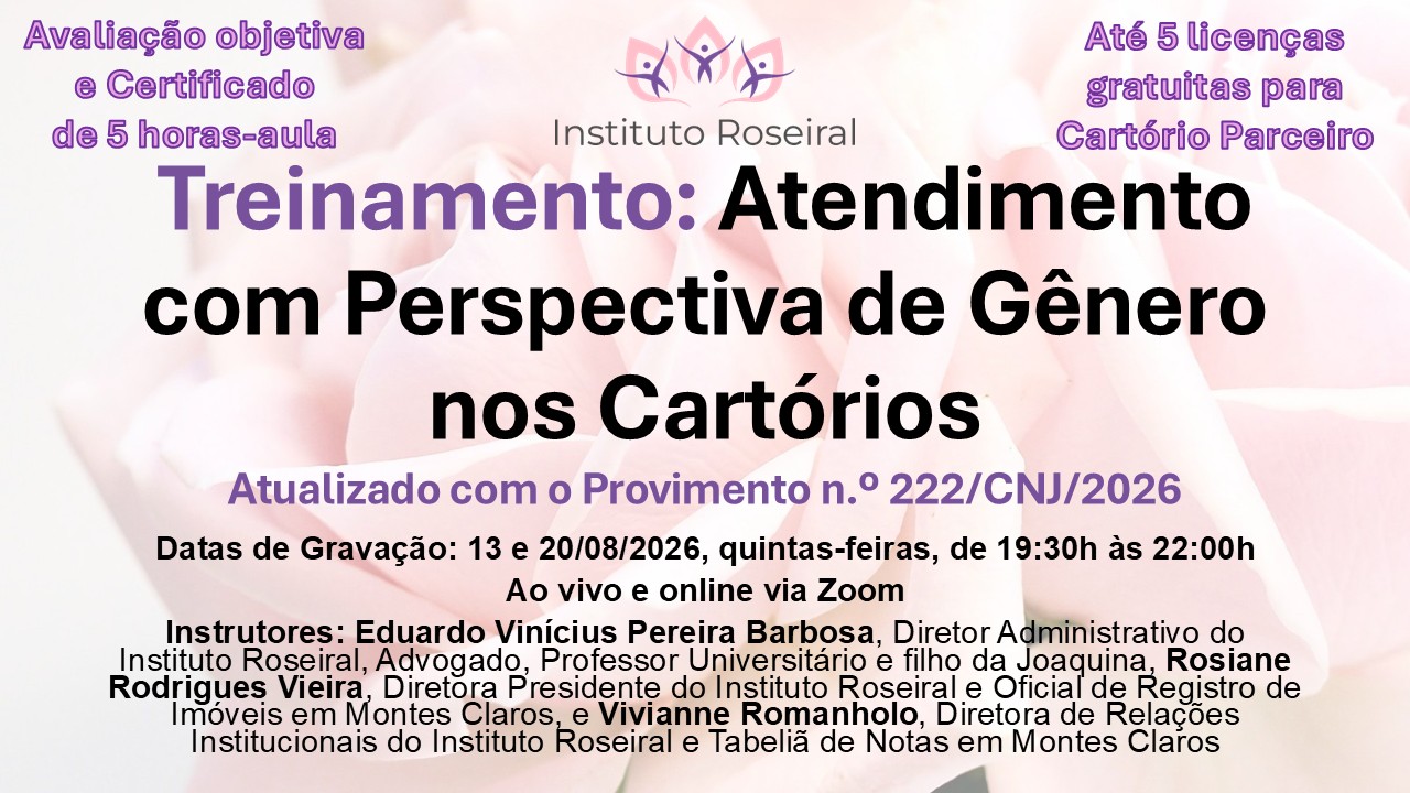 Atendimento com Perspectiva de Gênero nos Cartórios