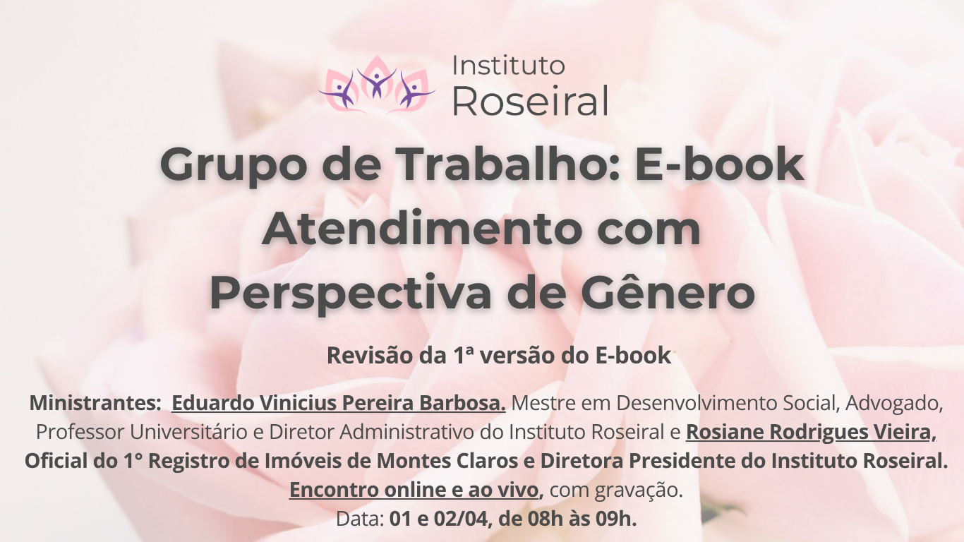 Grupo de Trabalho: E-book Atendimento com Perspectiva de Gênero - Turma 1