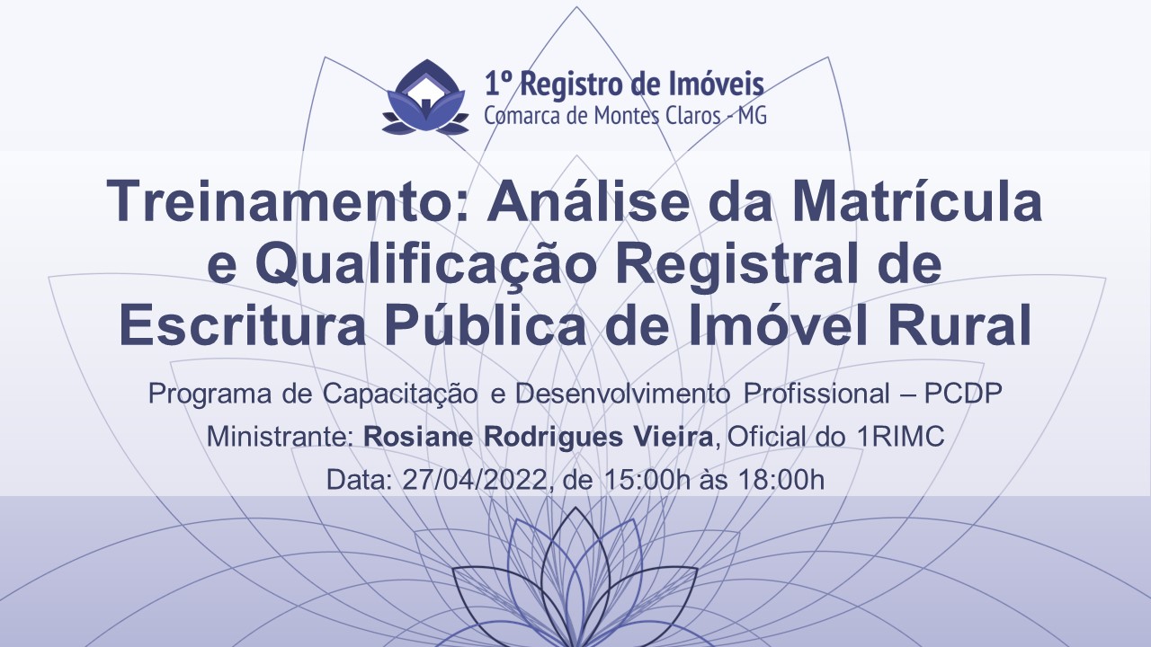 Análise da Matrícula e Qualificação Registral de Escritura Pública de Imóvel Rural