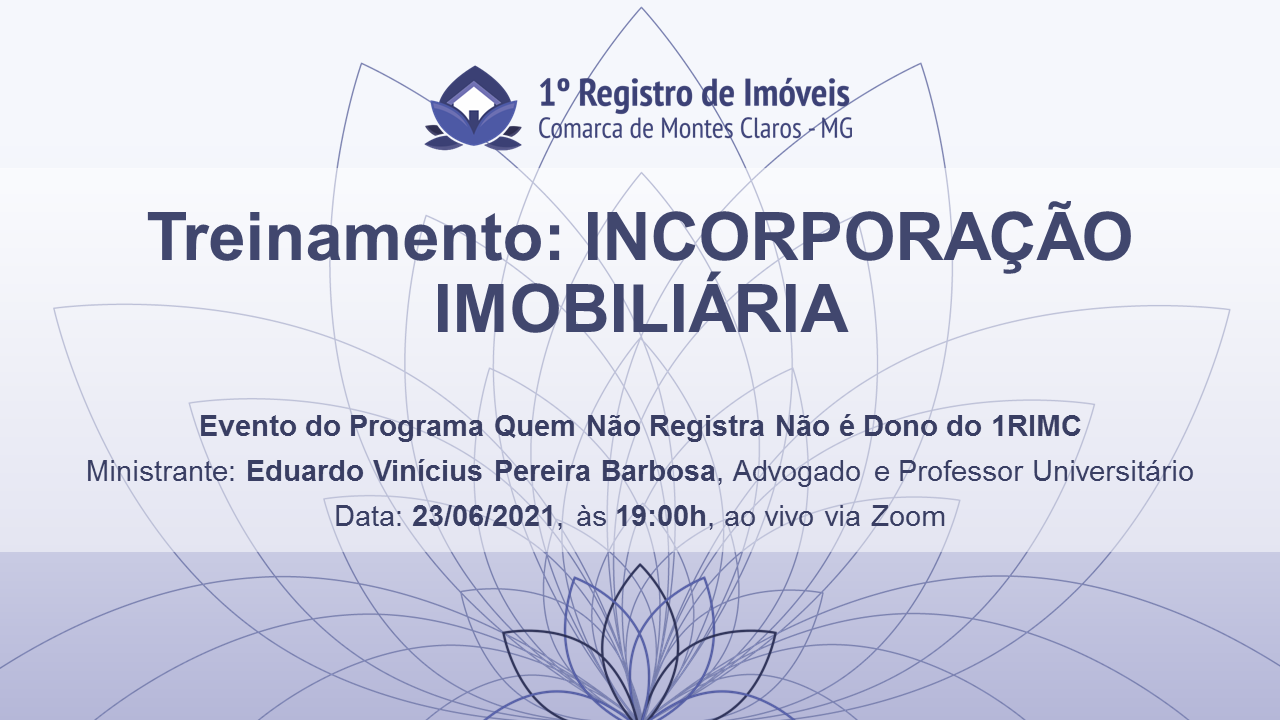 Treinamento: Incorporação Imobiliária