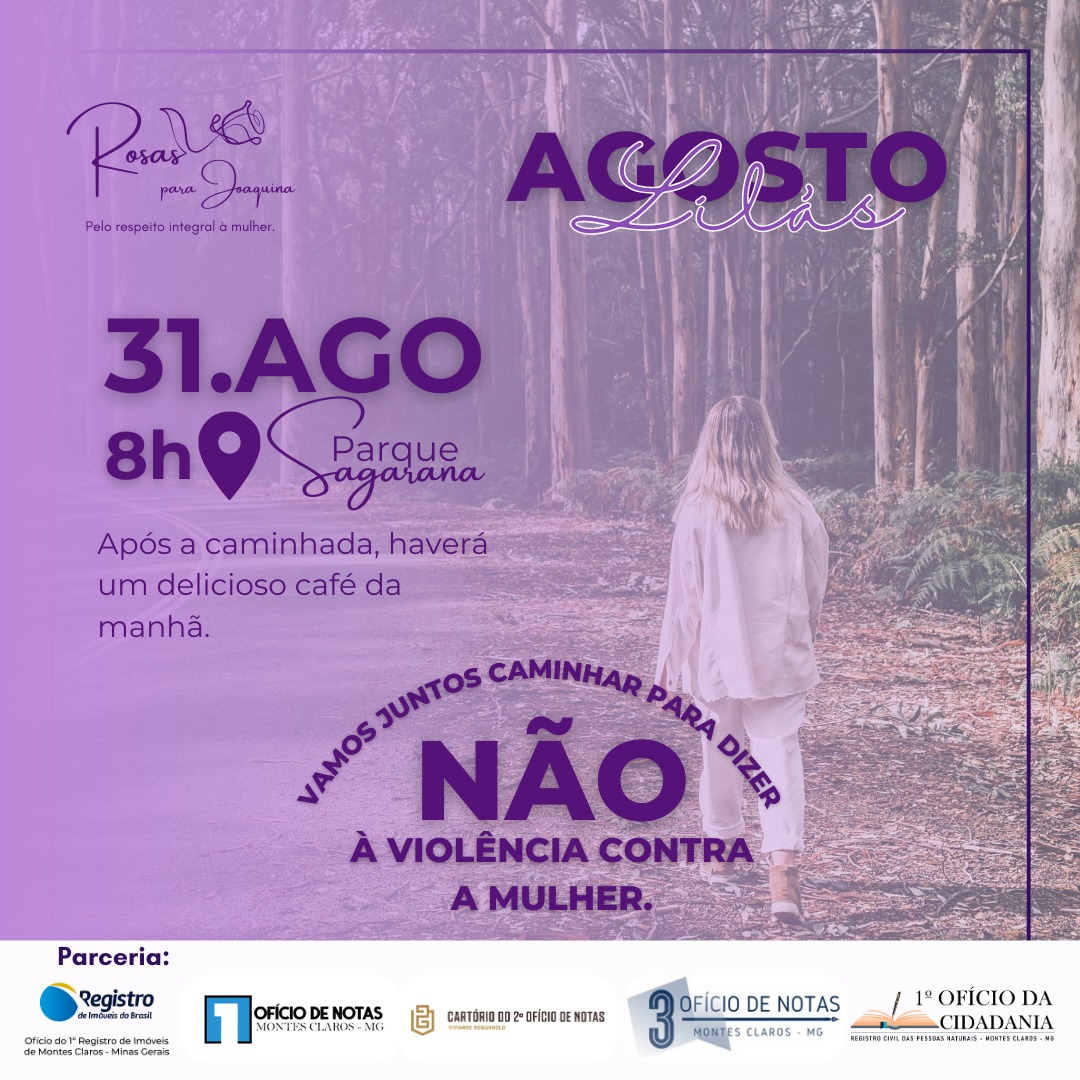 Caminhada- Agosto Lilás 2024